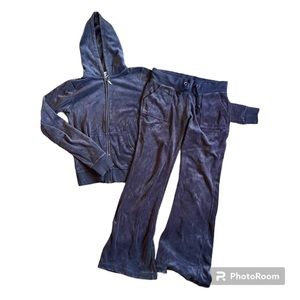 vintage velour track suit